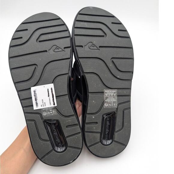 Quiksilver Mathodic Recovery Comfort Slide Sandal Men's Black Size US9 EU42 - Picture 8 of 11